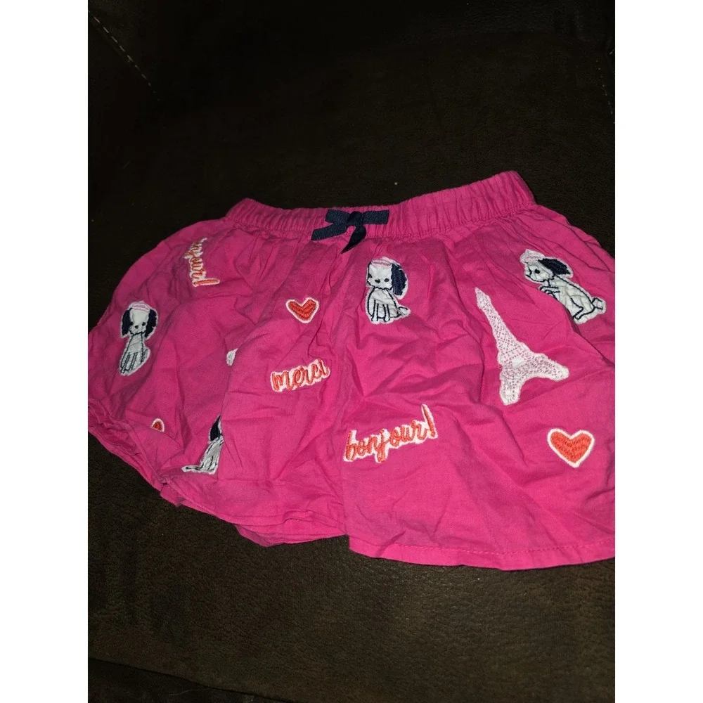 Gymboree Eiffel flowers dog‎ paris top and skirt size 3t